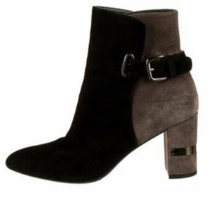 Stuart Weitzman Imback Bicolor Ankle Boots